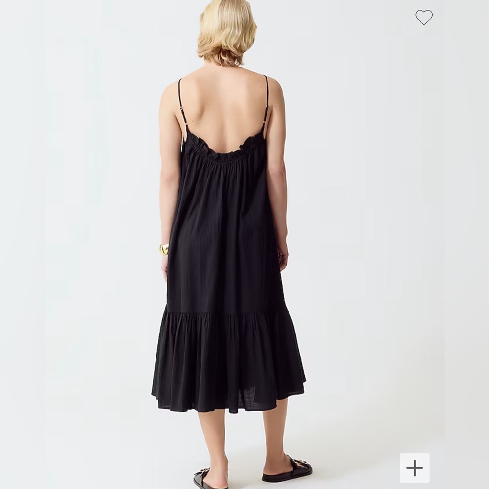 NWT Jcrew Black Flowy Dress - Picture 4 of 7
